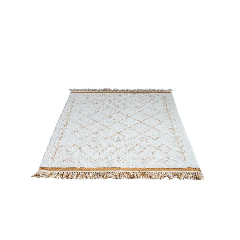 Natural & Mustard Tufted Rug