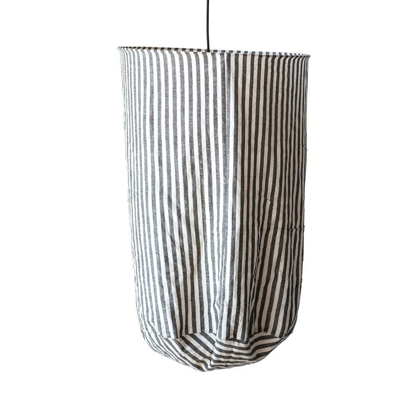 Black & White Stripe Pendant Lamp