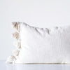 Cream Pillow with Tassles