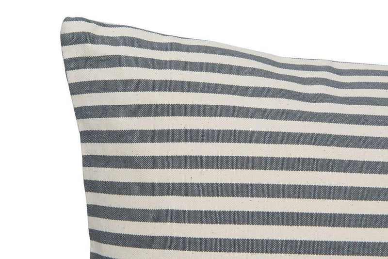 Grey Striped Pillow