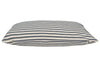 Grey Striped Lumbar Pillow