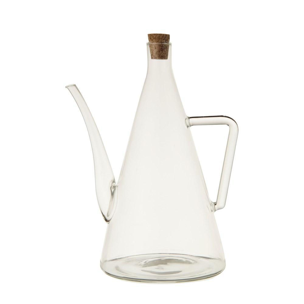 Glass Oil Cruet with Cork Stopper