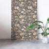 Black & Floral Decorator Paper