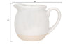 White Glaze Stoneware Pitcher