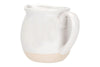 White Glaze Stoneware Pitcher