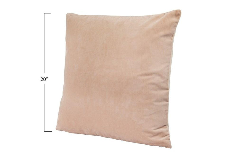 Taupe Velvet Pillow