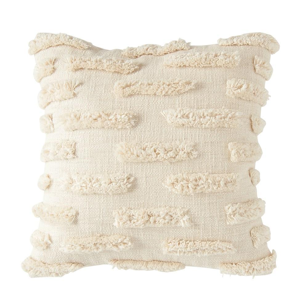 Natural Pillow with Fringe