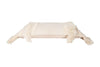 Cream Lumbar Fringe Pillow