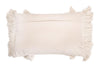 Cream Lumbar Fringe Pillow