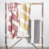 Mustard Striped Throw with Tassles