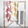 Black Striped Throw with Tassles