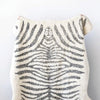 Black & White Zebra Print Tufted Rug