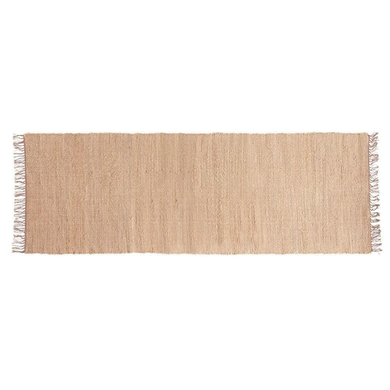 Blush Handwoven Jute & Chenille Runner