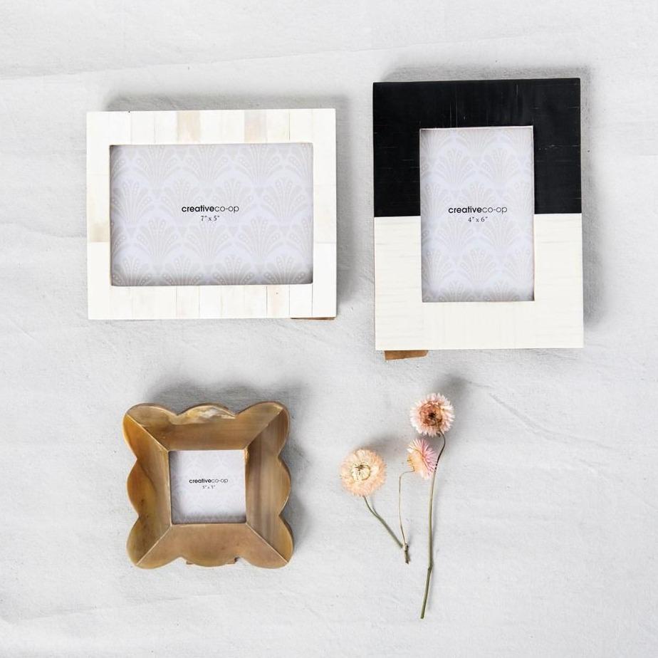 Black & White Resin Photo Frame