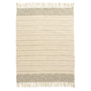 Tan & Cream Throw with Fringe