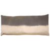 Natural & Charcoal Dip Dyed Lumbar Pillow