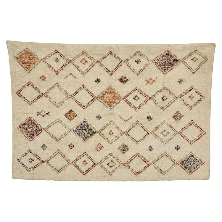 Multi-Color Diamond Patten Rug