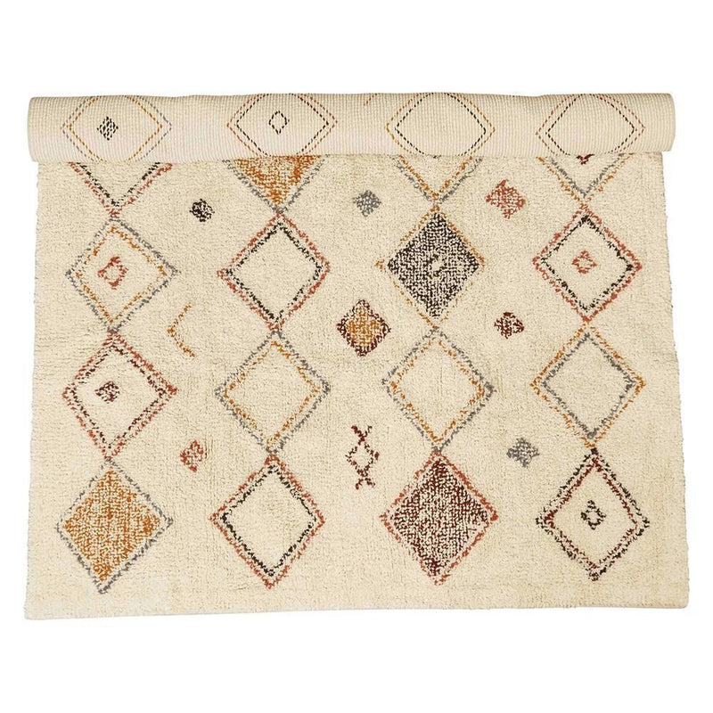 Multi-Color Diamond Patten Rug