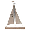 Wood & Canvas Sailboat