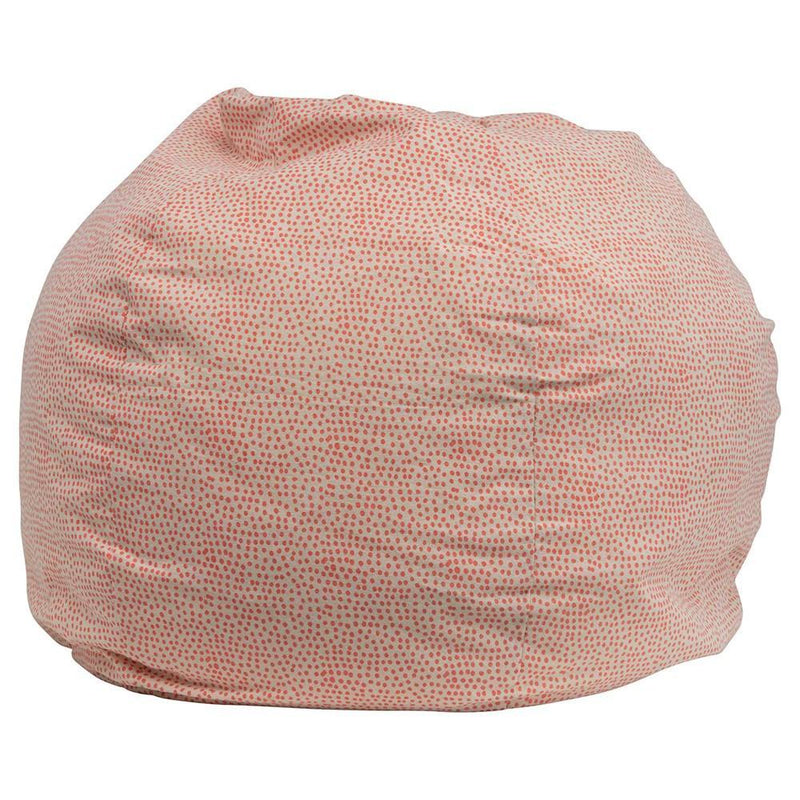 Pink Polka Dot Bean Bag