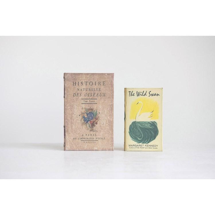 "Histoire Naturelle" Book Boxes, Set of 2