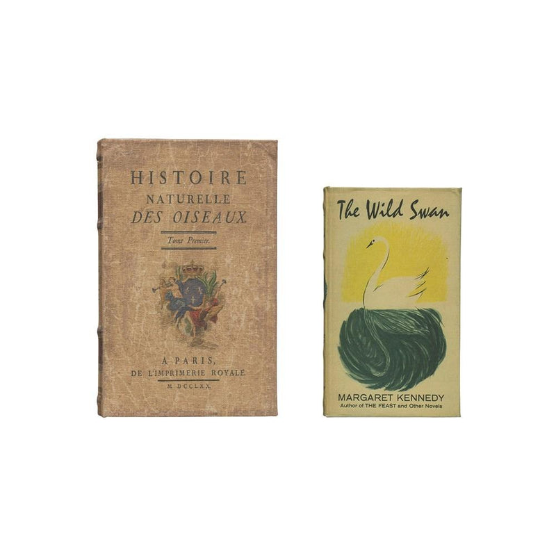 "Histoire Naturelle" Book Boxes, Set of 2