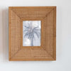 Wood and Raffia Photo Frame