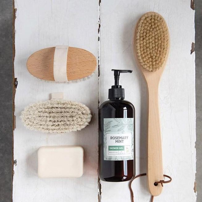 Natural Wood Bath Brush