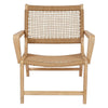 Teak & Woven Rope Arm Chair