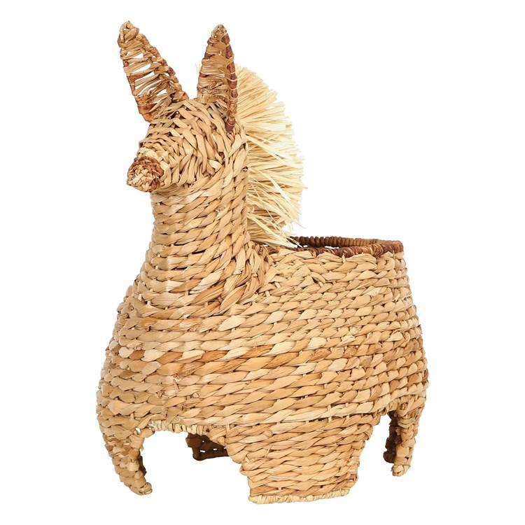 Hand-Woven Llama Basket