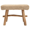 Woven Mendong & Teak Wood Stool