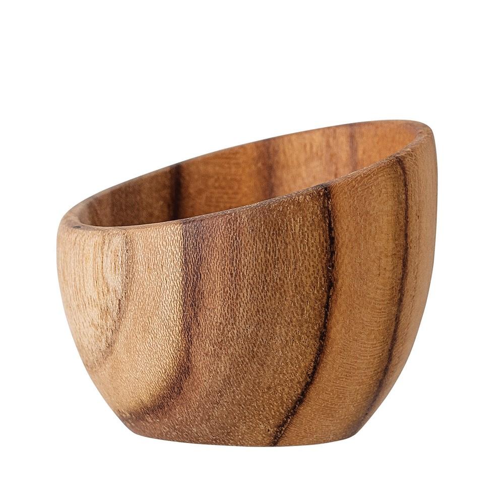 Teak Wood Single Egg Holder/Pinch Pot