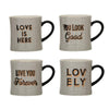 Black & White Pattern, Saying & Gold Electroplating Mug, in Various Styles