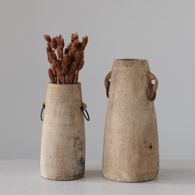 Found Wood Milk Jug