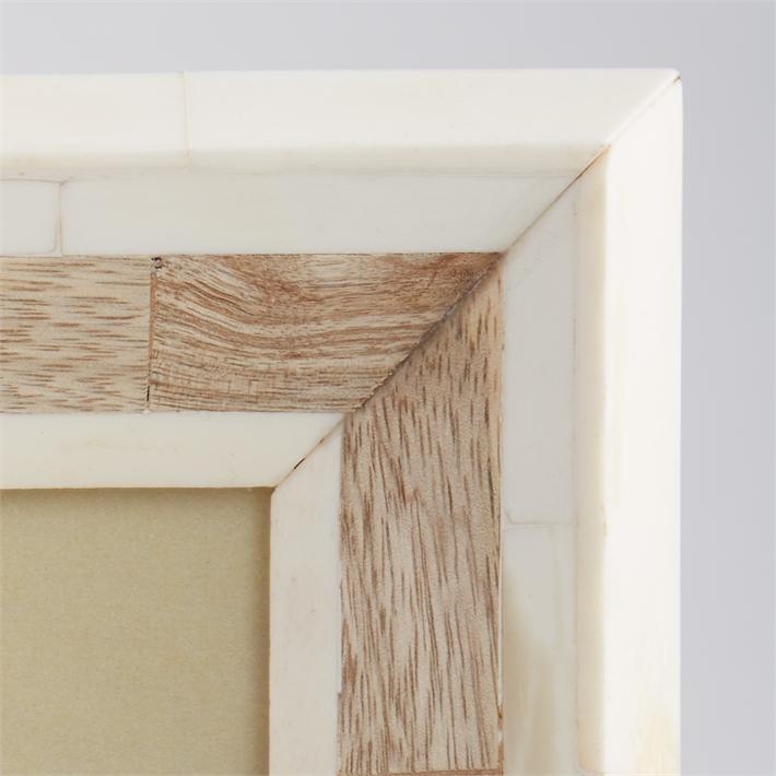 Isla Hand Carved Natural Bone Mosaic Photo Frame in Various Designs