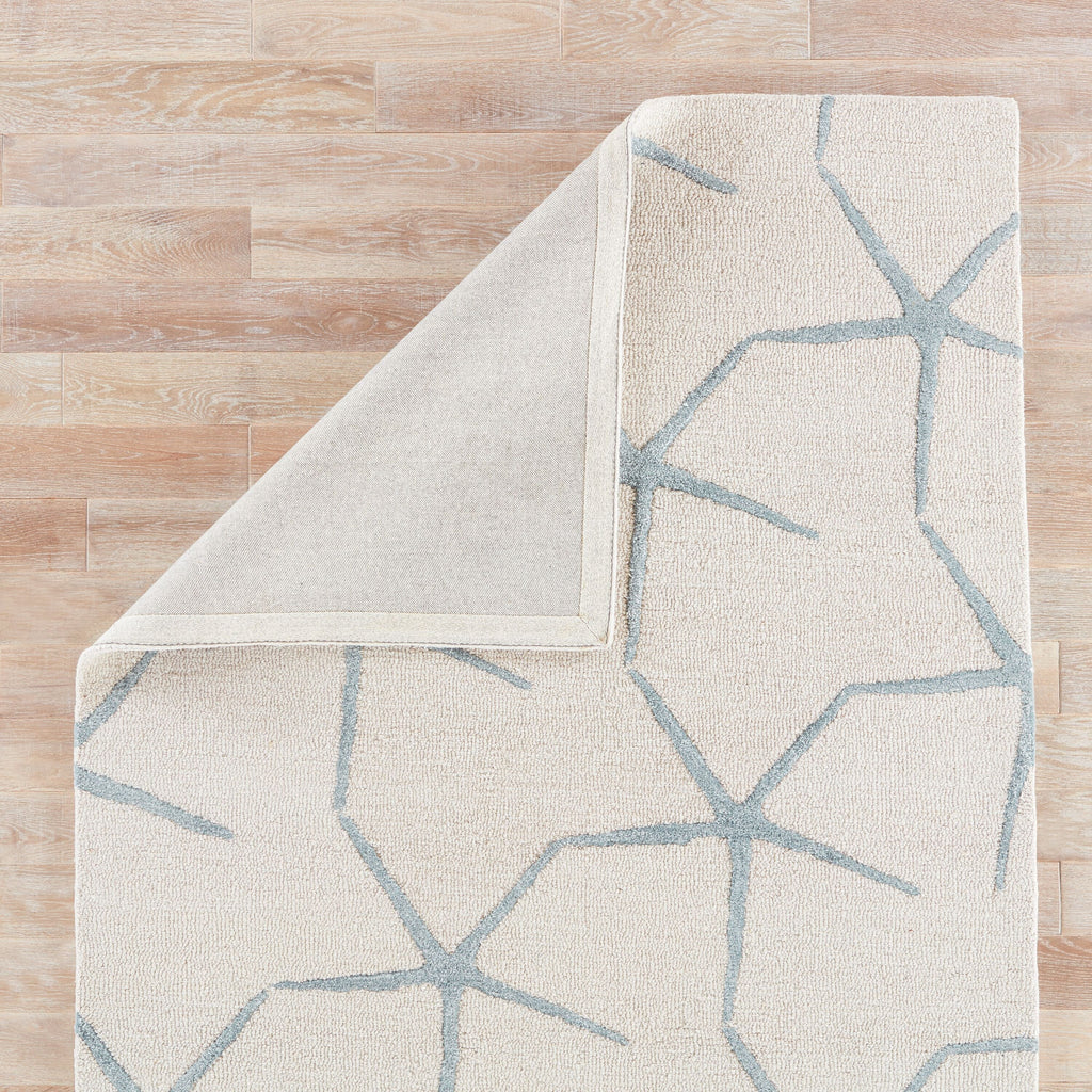 Starfishing Handmade Animal White & Blue Area Rug