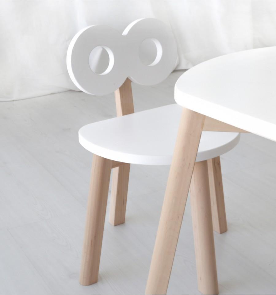 Double-O Chair in White