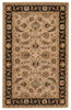 Selene Handmade Floral Beige & Black Area Rug