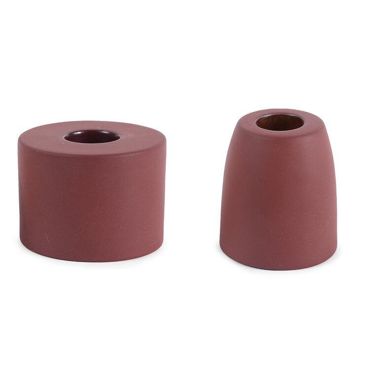 Petite Ceramic Taper Holder in Earth