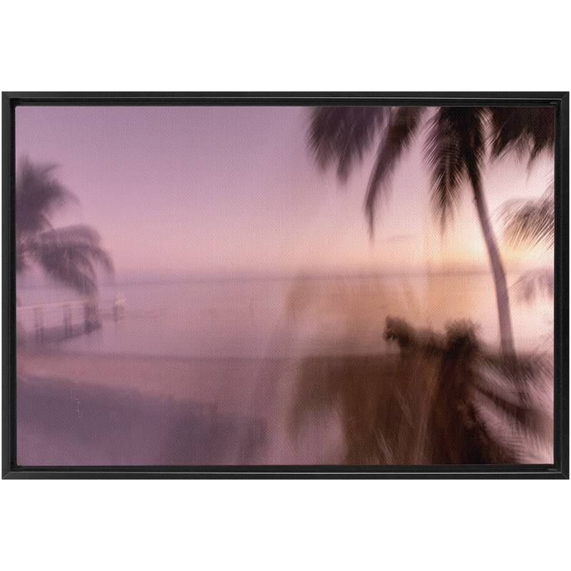 Tahitian Sunrise Framed Canvas