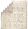 Jadene Hand-Knotted Geometric White & Light Gray Area Rug