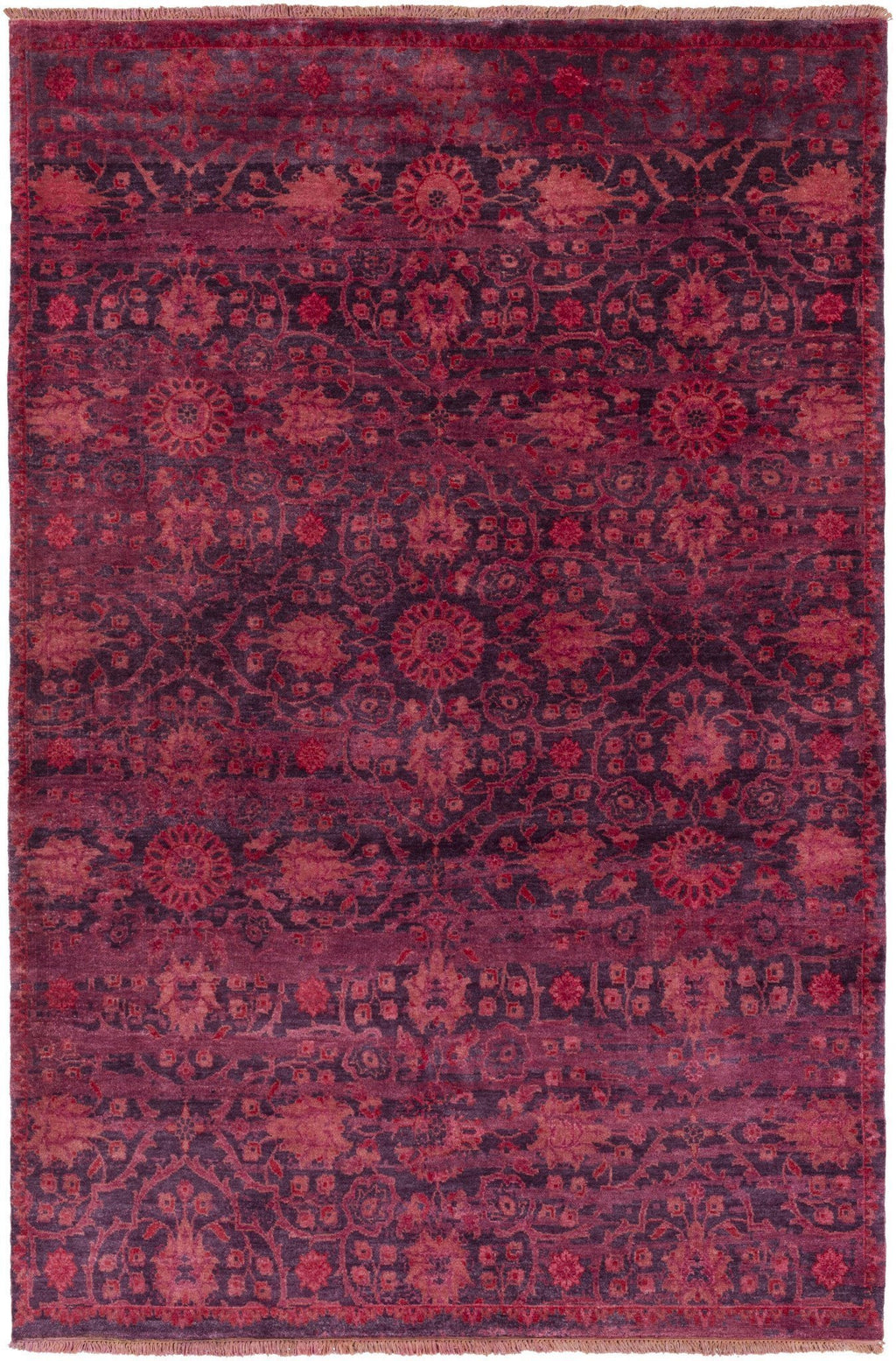 Empress Rug in Burgundy & Bright Red design by Surya