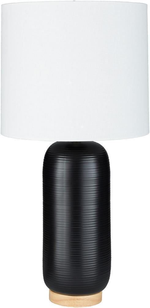 Everly Table Lamp in Black & White Table Lamp in Black & White