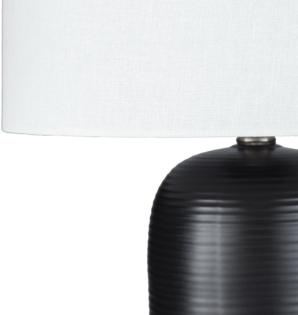 Everly Table Lamp in Black & White