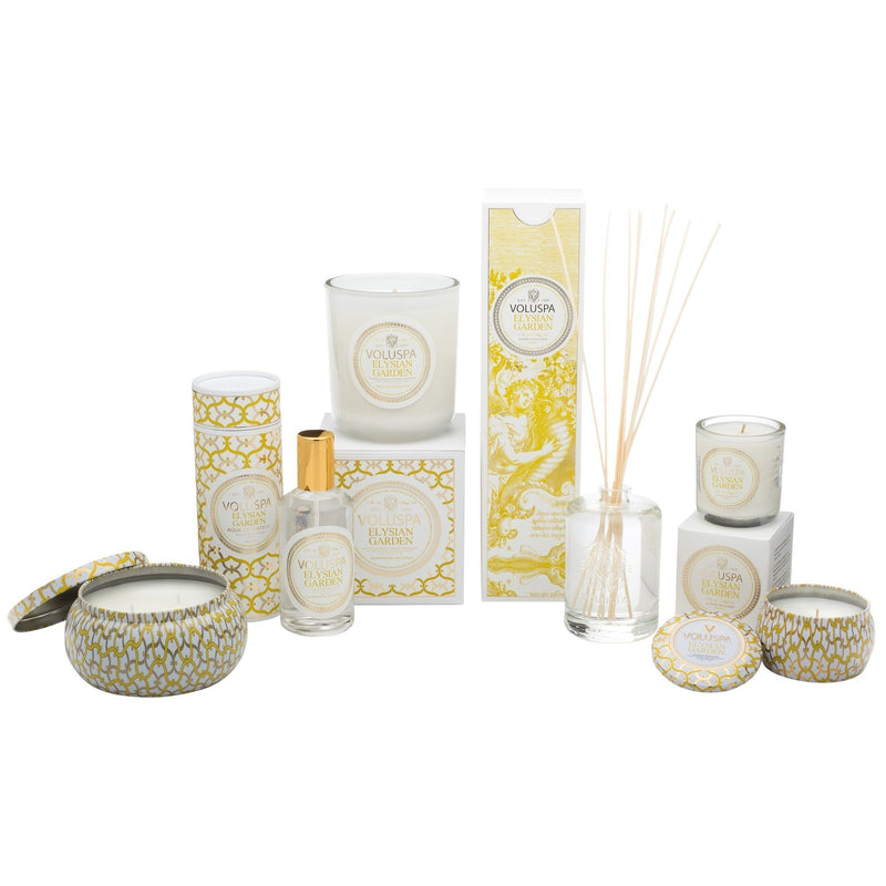 Maison Metallo 2 Wick Candle in Elysian Garden design by Voluspa