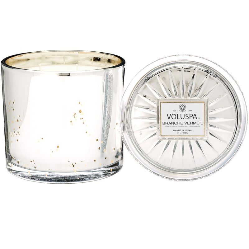 Grande Maison 3 Wick Glass Candle in Branche Vermeil design by Voluspa