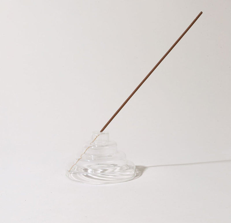 Glass Incense Holder in Various Colors