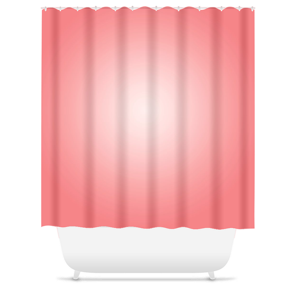 Peach Glow Shower Curtain