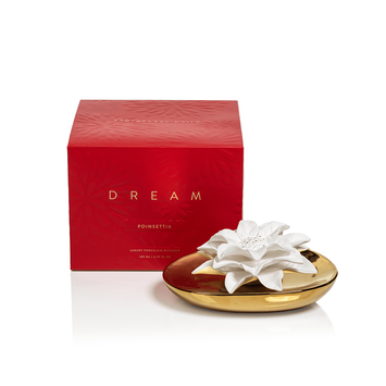 Dream Holiday Porcelain Diffuser- Poinsettia