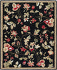 Flor Rug in Black & Burgundy design by Surya